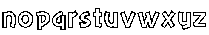 Ab Yanchag Open Regular Font LOWERCASE