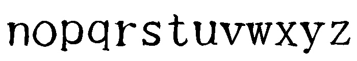 Ab Yuhitsukaisho Regular Font LOWERCASE