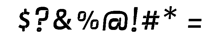 Abqary Regular Oblique Font OTHER CHARS