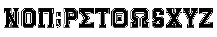 AB BARSITY SPOR Font UPPERCASE