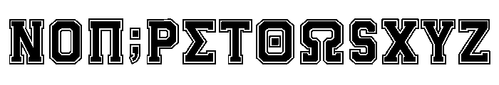 AB BARSITY SPOR Font LOWERCASE