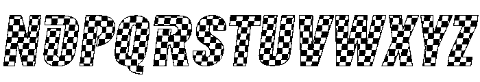 AB Race Flag Italic Font UPPERCASE