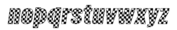 AB Race Flag Italic Font LOWERCASE