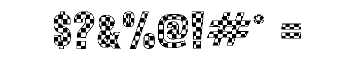 AB Race Flag Font OTHER CHARS