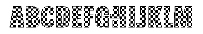 AB Race Flag Font UPPERCASE