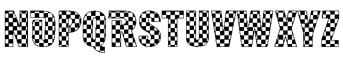 AB Race Flag Font UPPERCASE
