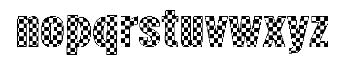 AB Race Flag Font LOWERCASE