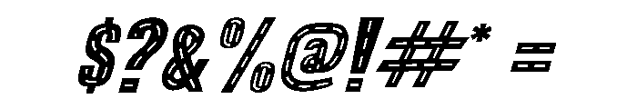 AB Road Italic Font OTHER CHARS