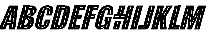 AB Road Italic Font UPPERCASE