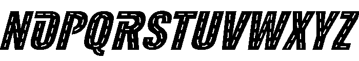 AB Road Italic Font UPPERCASE