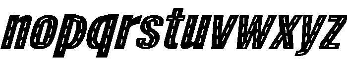 AB Road Italic Font LOWERCASE