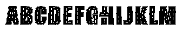 AB Road Line Font UPPERCASE