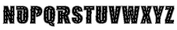 AB Road Line Font UPPERCASE