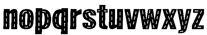 AB Road Font LOWERCASE