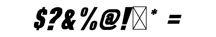 AB Speed Race Font OTHER CHARS