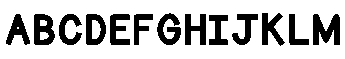 ABCD_Ref_Bold_Sharp Font UPPERCASE