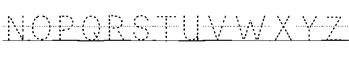 ABCD_Ref_Dashed_Lined1 Font UPPERCASE