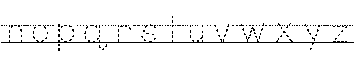 ABCD_Ref_Dashed_Lined1 Font LOWERCASE