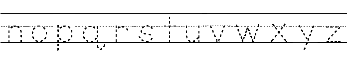 ABCD_Ref_Dashed_Lined2 Font LOWERCASE