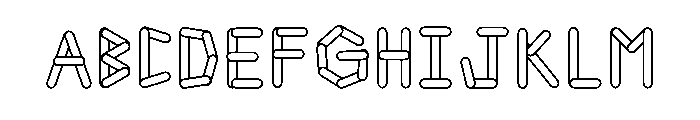 ABCD_Ref_Popsicle_Stick Font UPPERCASE
