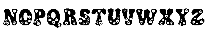 ABCD_Ref_Retro_Groovy_Floral Font UPPERCASE