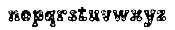 ABCD_Ref_Retro_Groovy_Floral Font LOWERCASE
