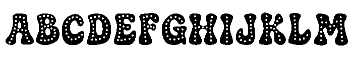 ABCD_Ref_Retro_Groovy_Polka_D Font UPPERCASE