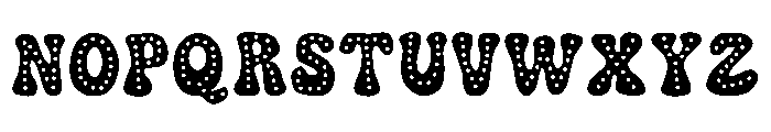 ABCD_Ref_Retro_Groovy_Polka_D Font UPPERCASE