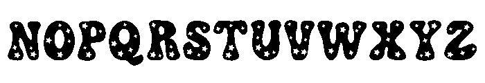ABCD_Ref_Retro_Groovy_Stars Font UPPERCASE