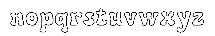 ABCD_Ref_Retro_Groovy2 Font LOWERCASE