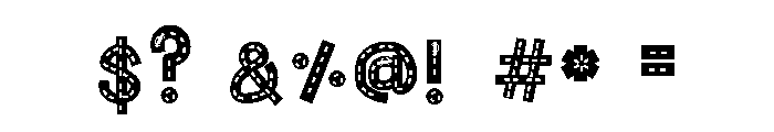 ABCD_Ref_Roads_Cars Font OTHER CHARS
