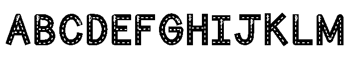 ABCD_Ref_Roads_Cars Font UPPERCASE
