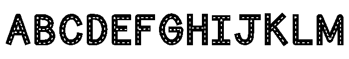 ABCD_Ref_Roads_Stars Font UPPERCASE