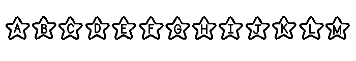 ABCD_Ref_Stars Font UPPERCASE