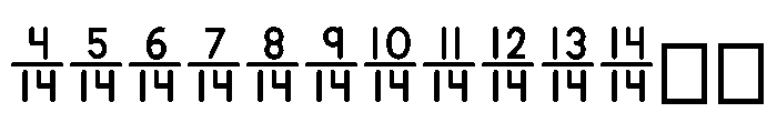 ABCD_Ref_fractions_11_14 Font LOWERCASE