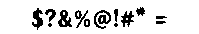 ABSTRACTO Font OTHER CHARS