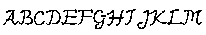 Abbess Font UPPERCASE