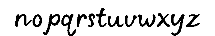 Abbess Font LOWERCASE