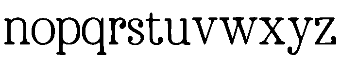 Abbot Font LOWERCASE