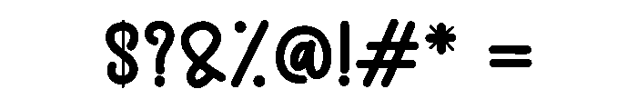 Abby Anything Font OTHER CHARS