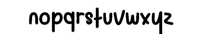 Abby Anything Font LOWERCASE