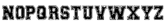Abcd Damage Regular Font UPPERCASE