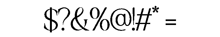 Abigale Regular Font OTHER CHARS