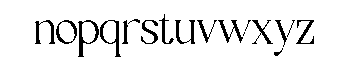Abigale Regular Font LOWERCASE