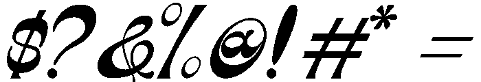 Abiglia Regular Font OTHER CHARS