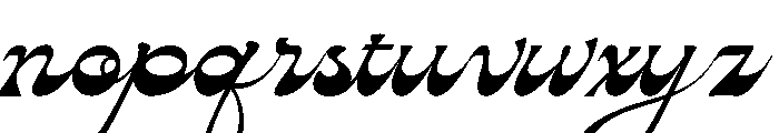 Abiglia Regular Font LOWERCASE