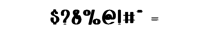 Abold Font OTHER CHARS