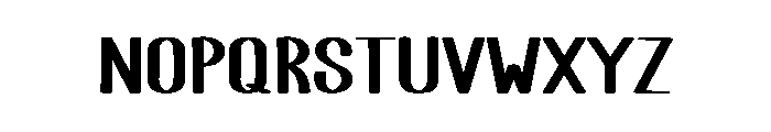 Abold Font LOWERCASE