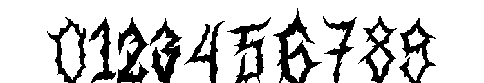 Aborted Corpse Font OTHER CHARS