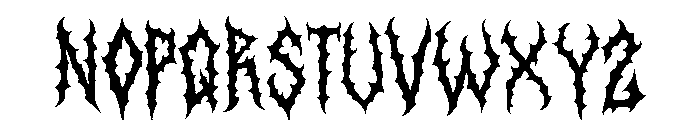 Aborted Corpse Font LOWERCASE